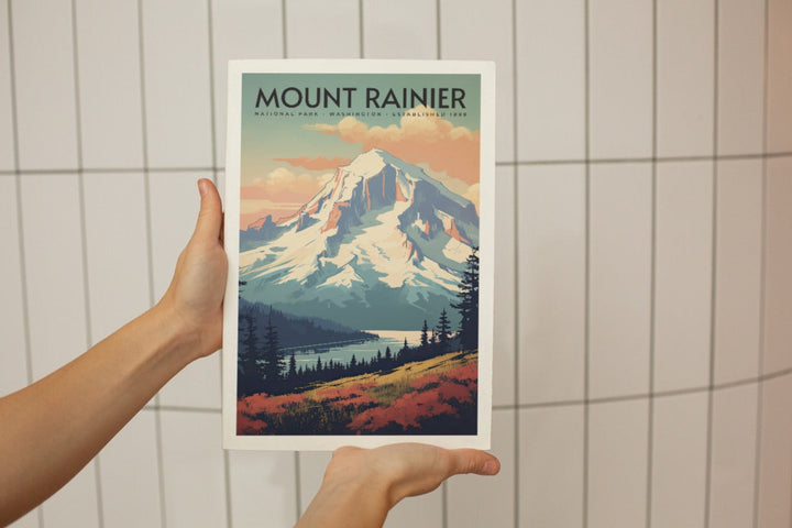 Mount Rainier National Park Poster - poster