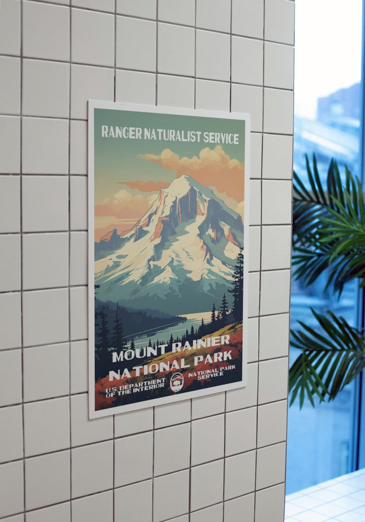 Mount Rainier National Park Poster - poster