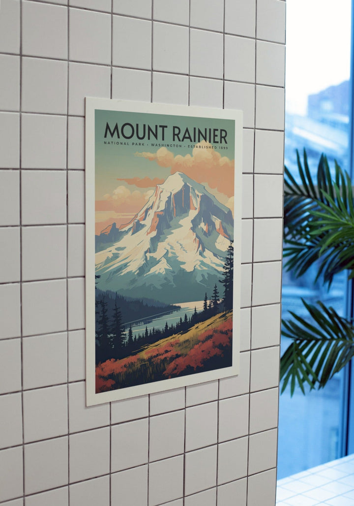 Mount Rainier National Park Poster - poster