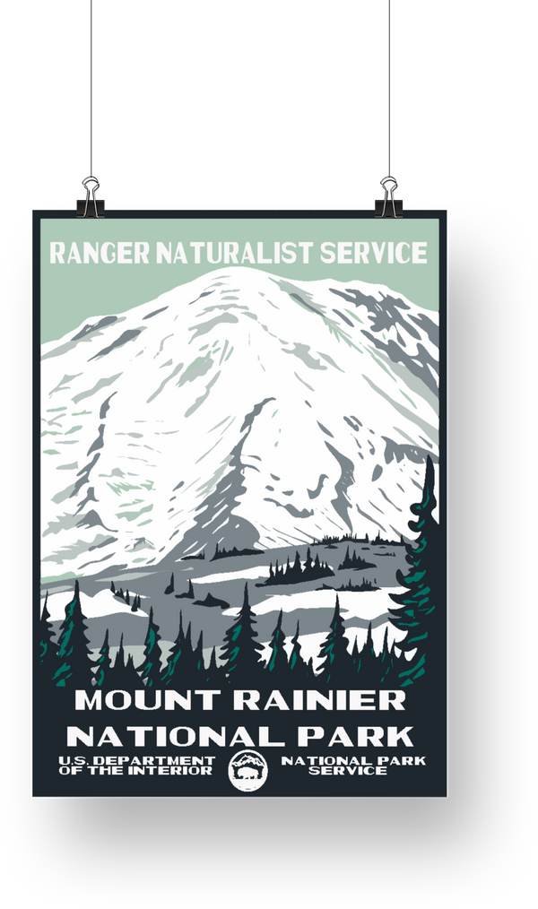 Mount Rainier National Park Poster - poster