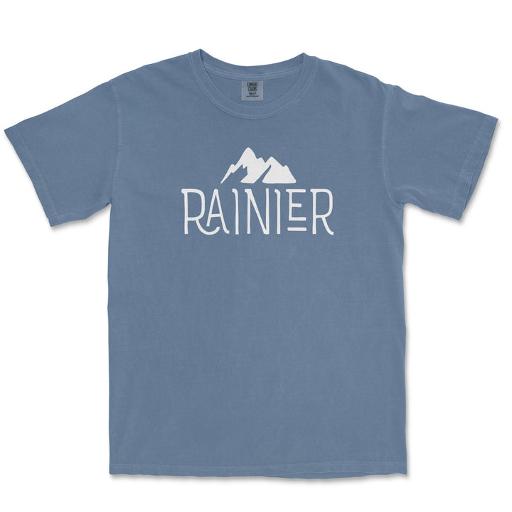 Mt Rainier National Park Comfort Colors T Shirt - S / Blue Jean - tshirt