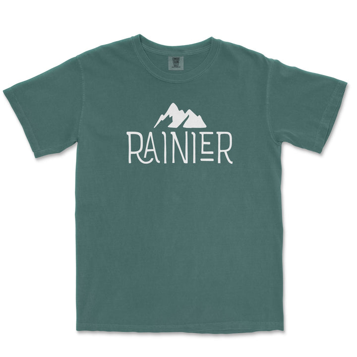 Mt Rainier National Park Comfort Colors T Shirt - S / Blue Spruce - tshirt