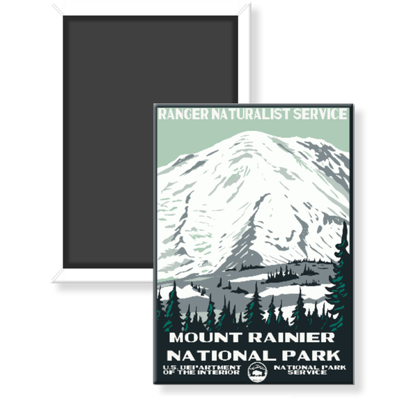 Mt Rainier National Park WPA Magnet - magnet