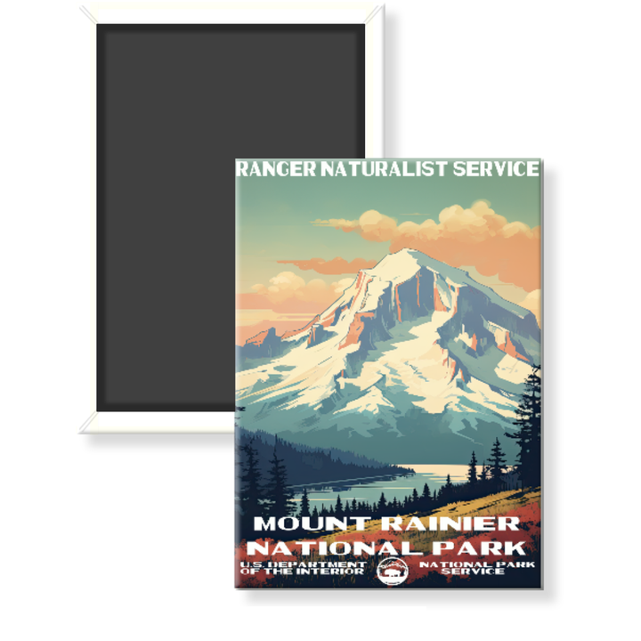 Mt Rainier National Park WPA Magnet - magnet