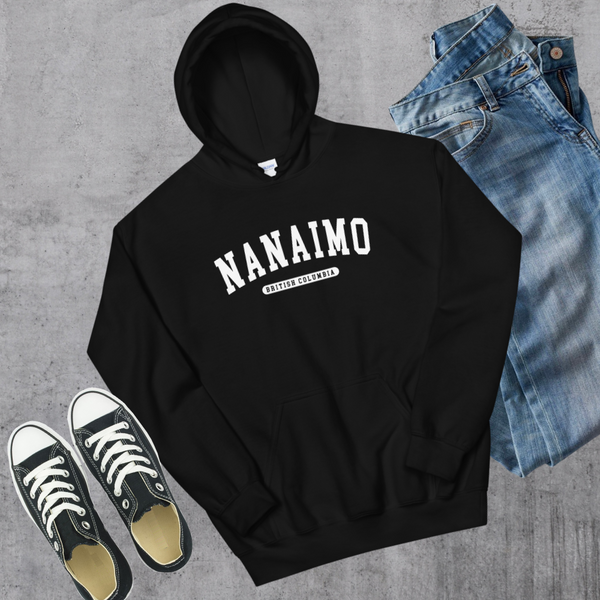 Nanaimo BC College Hoodie - Black / S