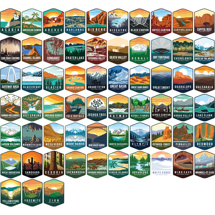 National Park Magnet Collection Emblem - magnet