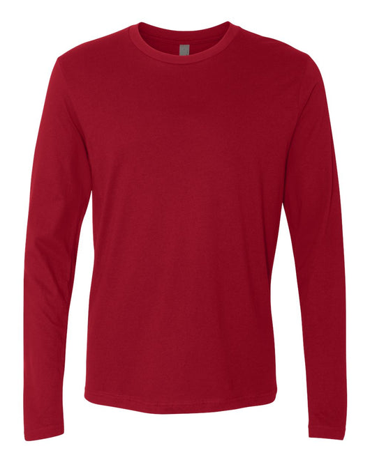 Next Level Cotton Long Sleeve T-Shirt 3601 - Cardinal / XS - T-Shirts - Long Sleeve