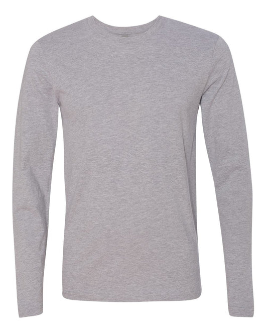 Next Level Cotton Long Sleeve T-Shirt 3601 - Heather Grey / XS - T-Shirts - Long Sleeve