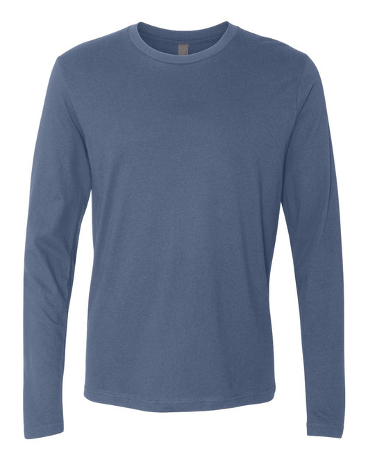 Next Level Cotton Long Sleeve T-Shirt 3601 - Indigo / XS - T-Shirts - Long Sleeve