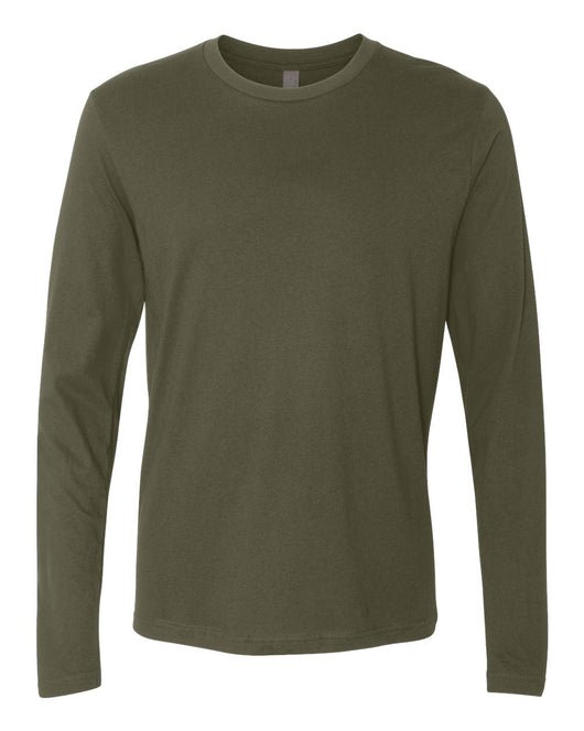 Next Level Cotton Long Sleeve T-Shirt 3601 - Military Green / XS - T-Shirts - Long Sleeve