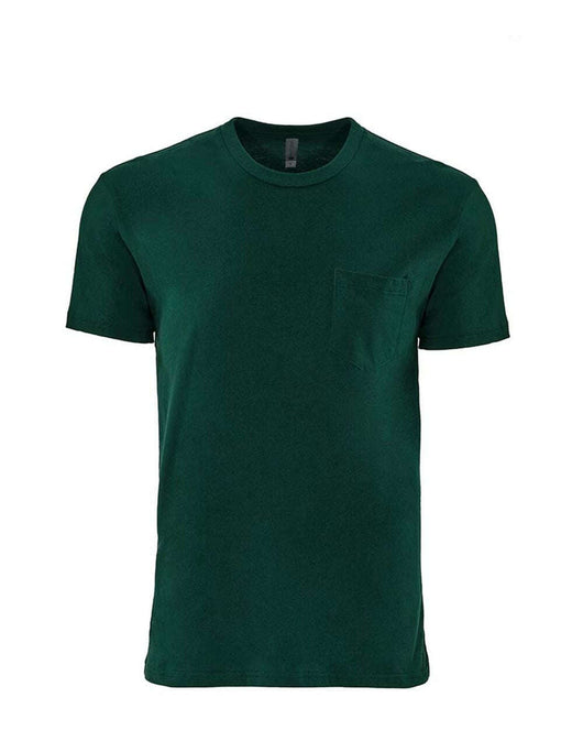 Next Level Cotton Pocket T-Shirt 3605 - Forest Green / XS - T-Shirts - Premium