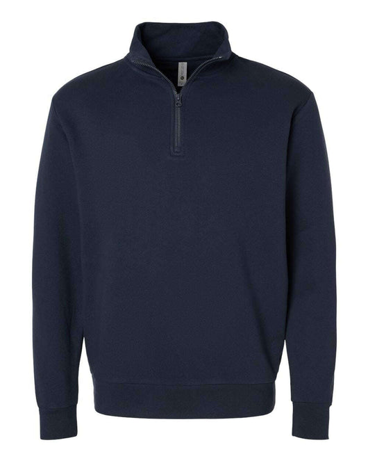 Next Level Fleece Quarter-Zip Pullover 9643 - Midnight Navy / XS - Quarter Zips