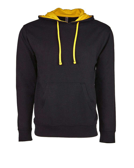 Next Level Laguna Hoodie 9301 - Black/ Gold / XS - Sweatshirts & Hoodies
