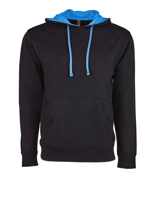 Next Level Laguna Hoodie 9301 - Black/ Turquoise / XS - Sweatshirts & Hoodies