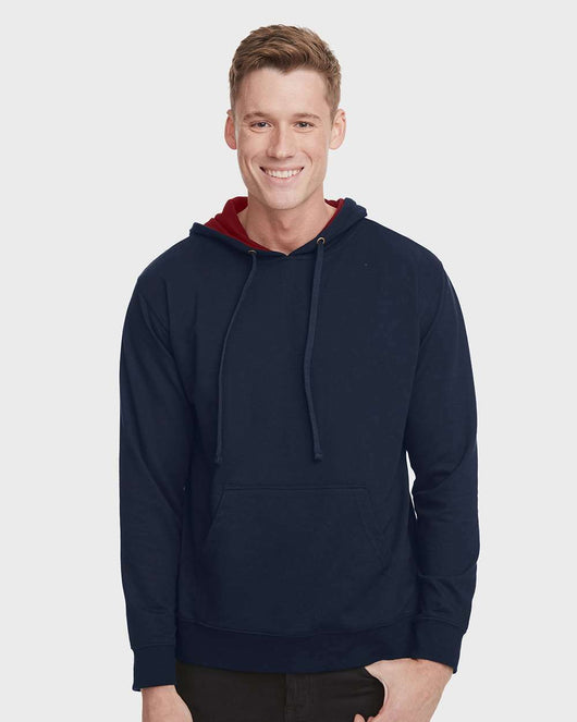 Next Level Laguna Hoodie 9301 - Midnight Navy/ Cardinal / XS - Sweatshirts & Hoodies