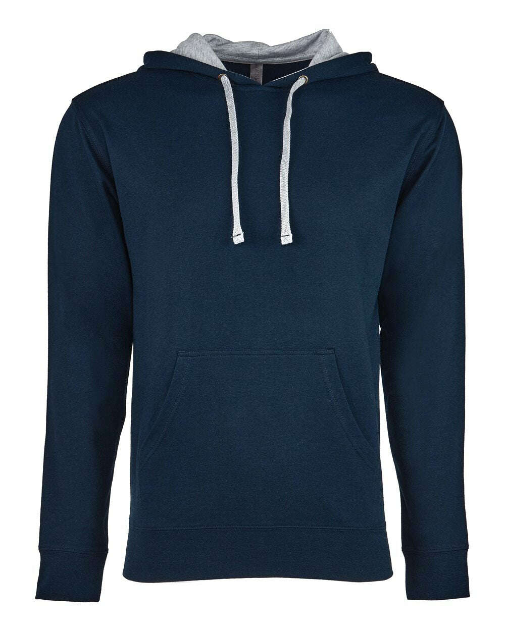 Next Level Laguna Hoodie 9301 - Midnight Navy/ Heather Grey / XS - Sweatshirts & Hoodies