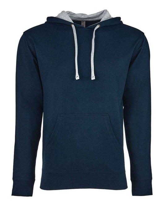 Next Level Laguna Hoodie 9301 - Midnight Navy/ Heather Grey / XS - Sweatshirts & Hoodies