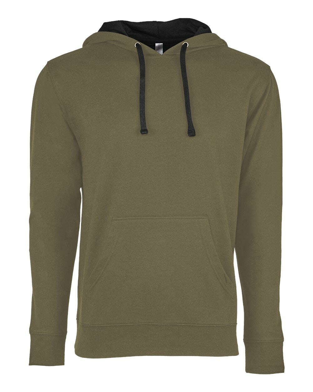 Next Level Laguna Hoodie 9301 - Military Green/ Black / XS - Sweatshirts & Hoodies