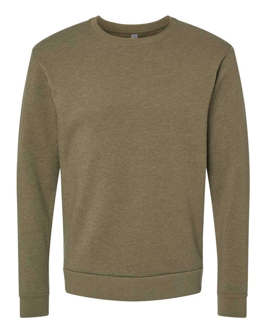 Next Level Malibu Crewneck Sweatshirt 9002 - Heather Military Green / XS - Sweatshirts & Hoodies