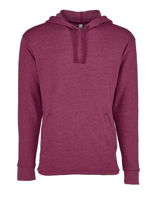 Next Level Malibu Welt Pocket Hoodie 9300 - Heather Maroon / XS - Sweatshirts & Hoodies
