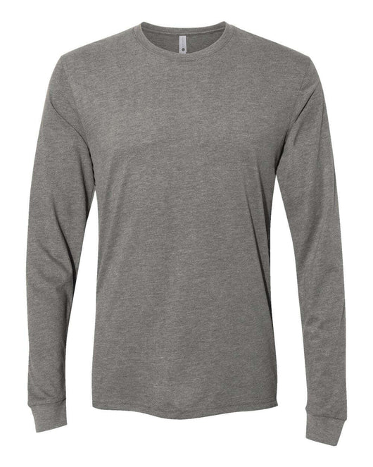 Next Level Sueded Long Sleeve T-Shirt 6411 - Dark Heather Grey / XS - Long sleeves