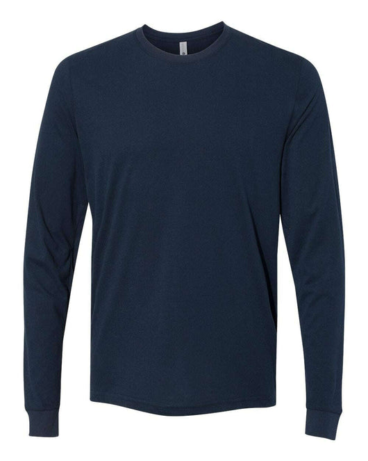 Next Level Sueded Long Sleeve T-Shirt 6411 - Midnight Navy / XS - Long sleeves