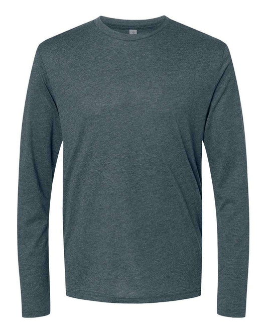 Next Level Triblend Long Sleeve T-Shirt 6071 - Indigo / XS - Longsleeve T-Shirt