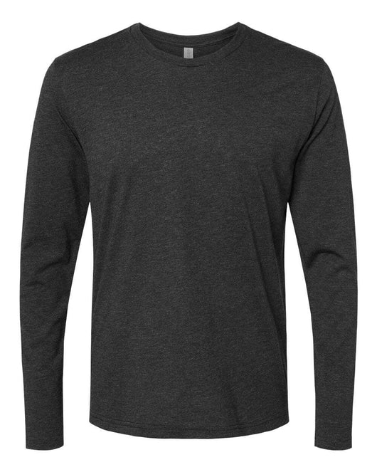 Next Level Triblend Long Sleeve T-Shirt 6071 - Vintage Black / XS - Longsleeve T-Shirt
