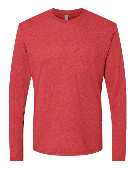 Next Level Triblend Long Sleeve T-Shirt 6071 - Vintage Red / XS - Longsleeve T-Shirt
