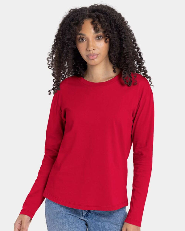 Next Level Women’s Cotton Relaxed Long Sleeve T-Shirt 3911 - Longsleeve T-Shirt