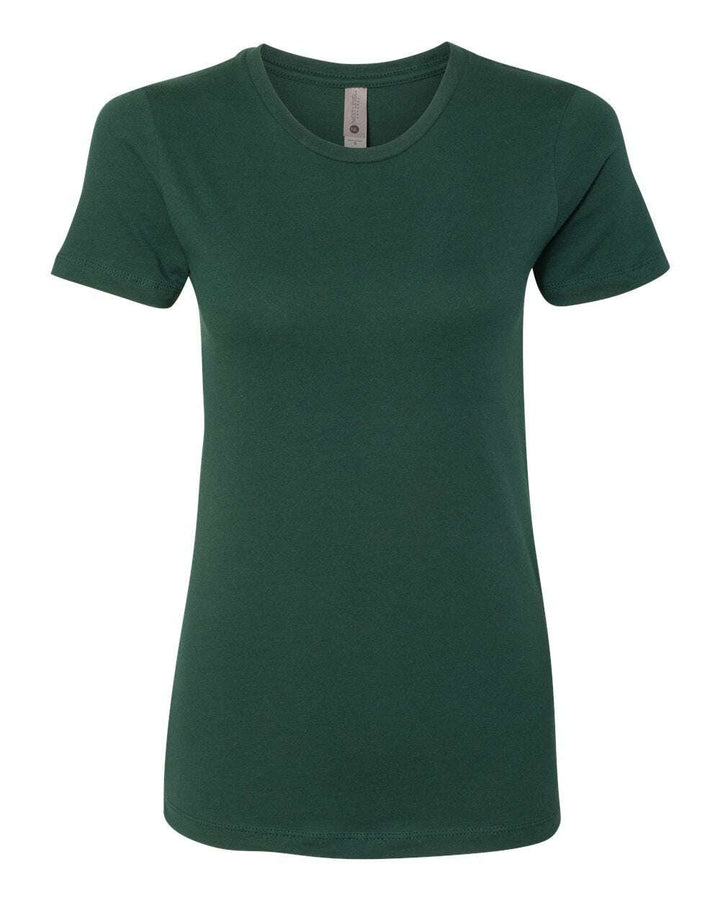 Next Level Women’s Cotton T-Shirt 3900 - Forest Green / XS - T-Shirts