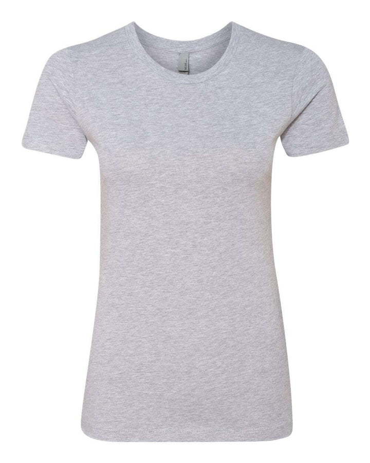 Next Level Women’s Cotton T-Shirt 3900 - Heather Grey / XS - T-Shirts