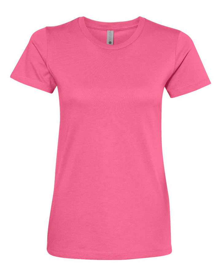 Next Level Women’s Cotton T-Shirt 3900 - Hot Pink / XS - T-Shirts