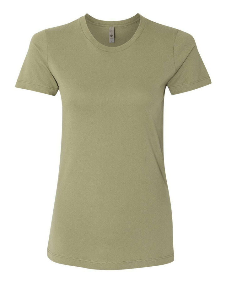 Next Level Women’s Cotton T-Shirt 3900 - Light Olive / XS - T-Shirts