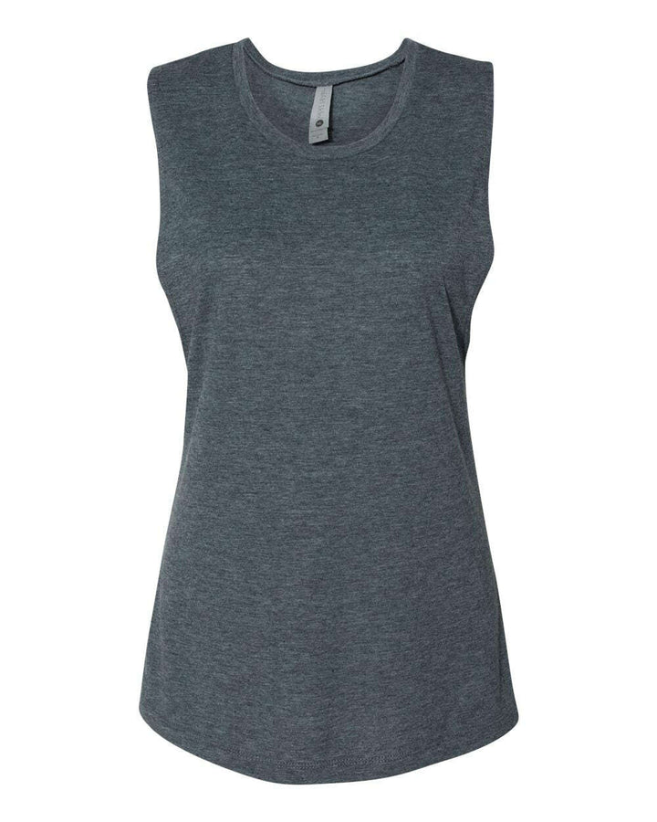 Next Level Women’s Festival Muscle Tank 5013 - Antique Denim / XS - tank top