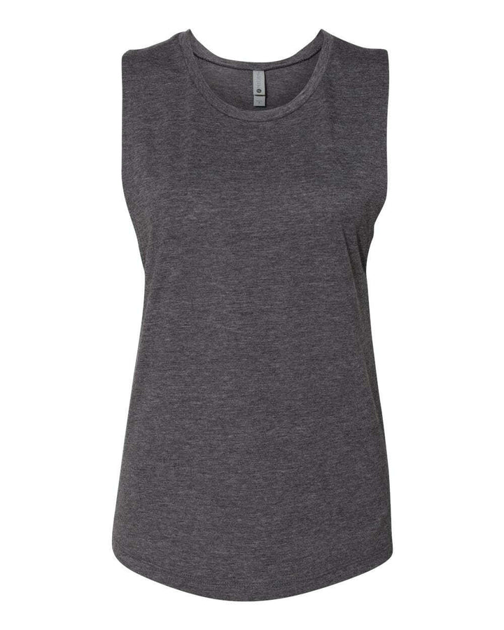 Next Level Women’s Festival Muscle Tank 5013 - Charcoal / XS - tank top