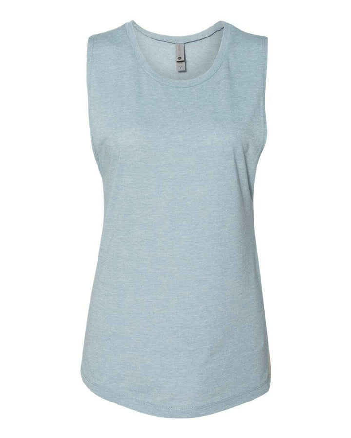 Next Level Women’s Festival Muscle Tank 5013 - Stonewash Denim / XS - tank top