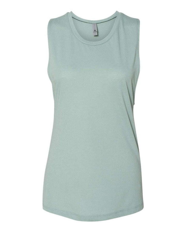 Next Level Women’s Festival Muscle Tank 5013 - Stonewash Green / XS - tank top