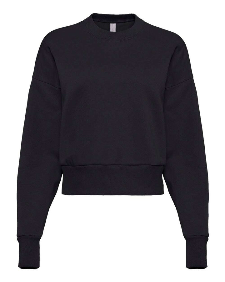 Next Level Women’s Heavyweight Crewneck Sweatshirt 9087 - Black / XS - Sweatshirts & Hoodies