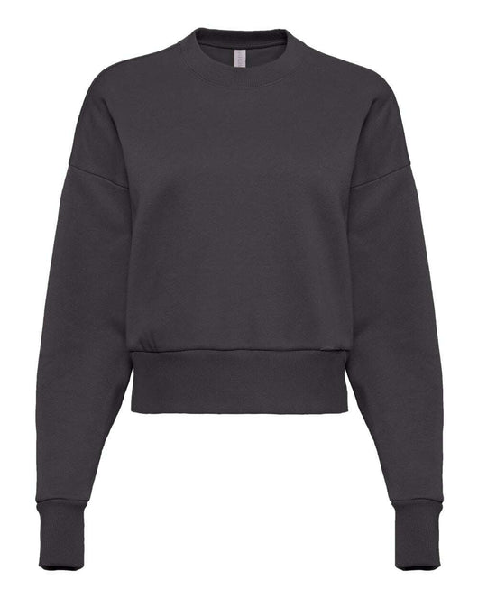 Next Level Women’s Heavyweight Crewneck Sweatshirt 9087 - Graphite Black / XS - Sweatshirts & Hoodies
