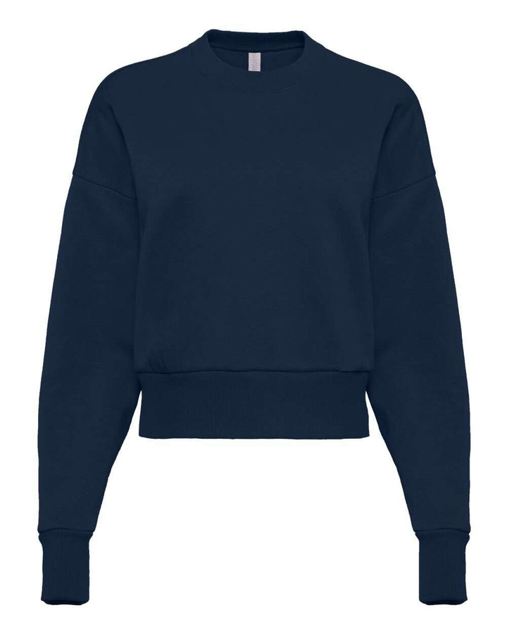 Next Level Women’s Heavyweight Crewneck Sweatshirt 9087 - Midnight Navy / XS - Sweatshirts & Hoodies