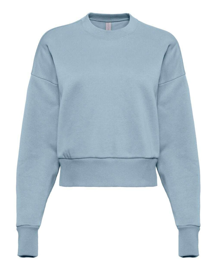 Next Level Women’s Heavyweight Crewneck Sweatshirt 9087 - Stonewash Denim / XS - Sweatshirts & Hoodies