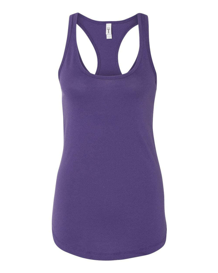 Next Level Women’s Ideal Racerback Tank 1533 - Colorset 1 - Purple Rush / XL - tank top