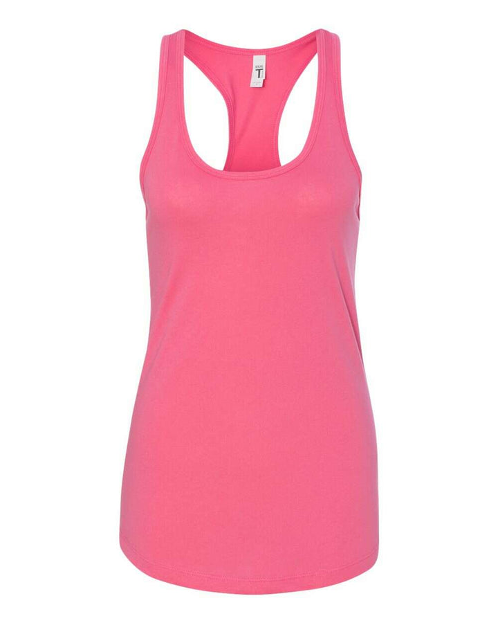 Next Level Women’s Ideal Racerback Tank 1533 - Colorset 2 - Hot Pink / XS - tank top