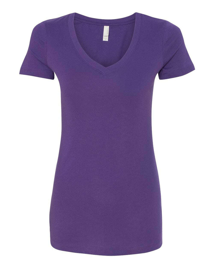 Next Level Women’s Ideal V-Neck T-Shirt 1540 - Colorset 1 - Purple Rush / XS - T-Shirts