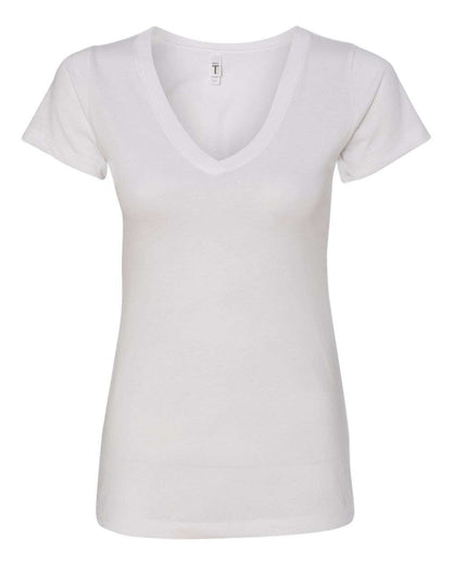 Next Level Women’s Ideal V-Neck T-Shirt 1540 - Colorset 1 - White / XS - T-Shirts