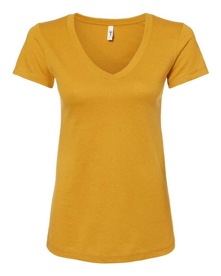 Next Level Women’s Ideal V-Neck T-Shirt 1540 - Colorset 2 - Antique Gold / XS - T-Shirts