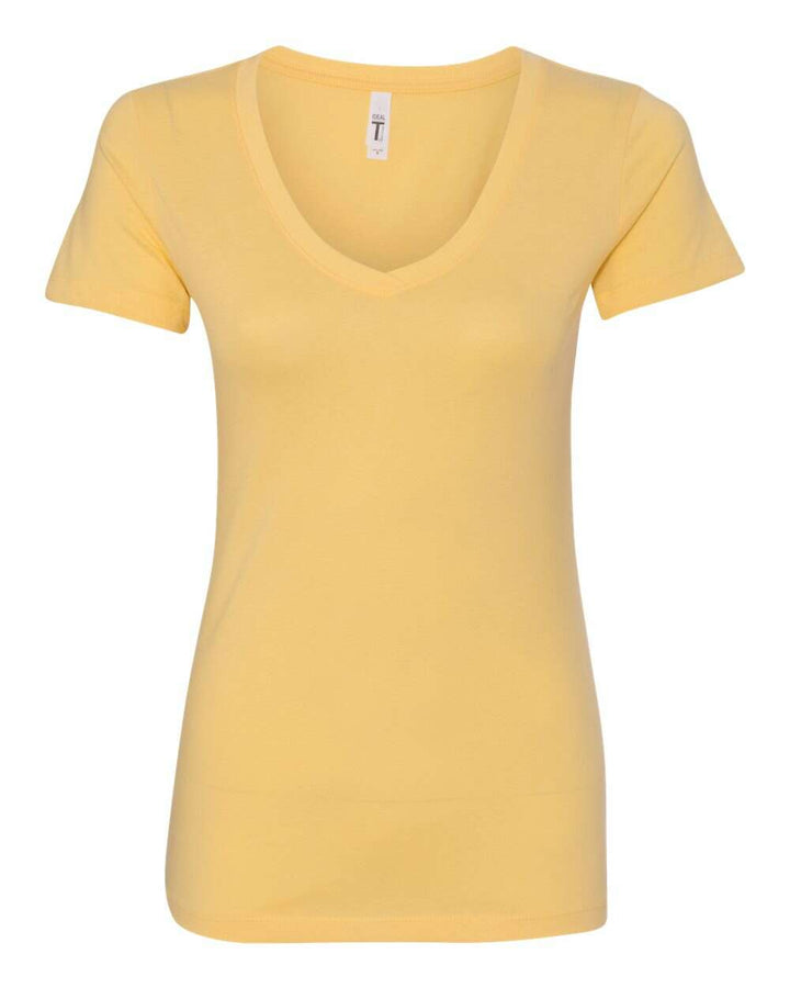 Next Level Women’s Ideal V-Neck T-Shirt 1540 - Colorset 2 - Banana Cream / XS - T-Shirts