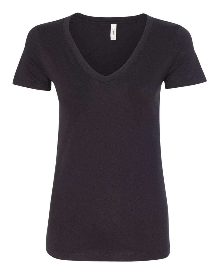 Next Level Women’s Ideal V-Neck T-Shirt 1540 - Colorset 2 - Black / XS - T-Shirts