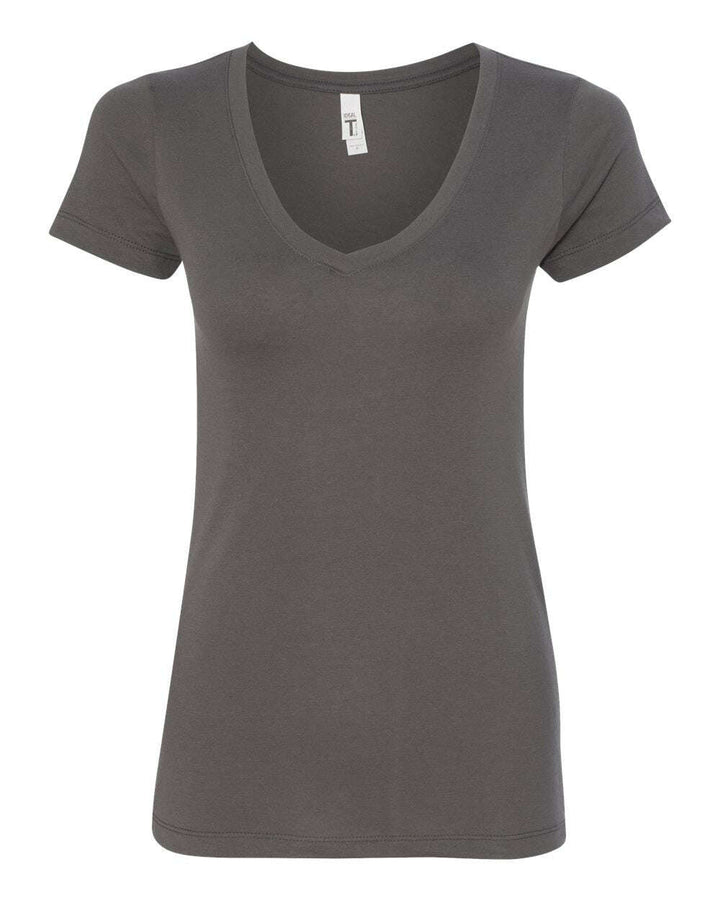 Next Level Women’s Ideal V-Neck T-Shirt 1540 - Colorset 2 - Dark Grey / XS - T-Shirts